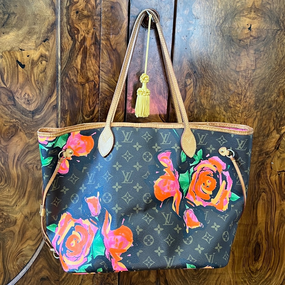 Louis Vuitton Never Full x Stephen Sprouse Roses RARE VINTAGE!